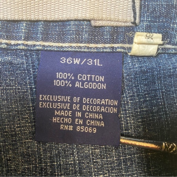 Vintage Y2K  Paco‎ Elite Jeans Patchwork Stitching Baggy Fit Wide Leg 36x31 - Picture 13 of 16